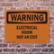 Signmission Electrical Room Not An Exit OSHA Warning Sign, Plastic, 10in W x 7in L, 2PK OS-2PACK-WS-P-710-L-12098 - alternate 7